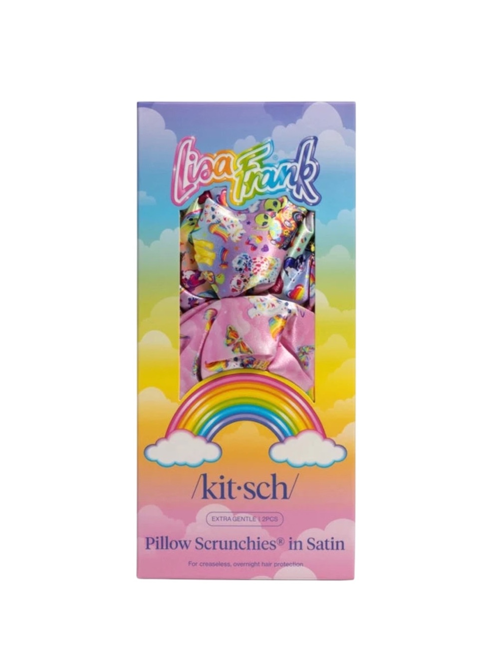 Lisa Frank x Kitsch Pillow Scrunchies® in Satin